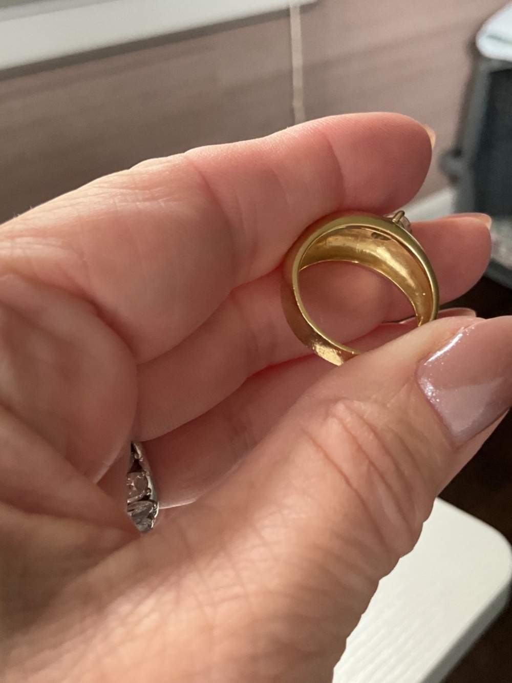 14K Diamond Cocktail Ring - Picture 6 of 7